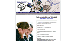 Desktop Screenshot of divinetitlellc.com